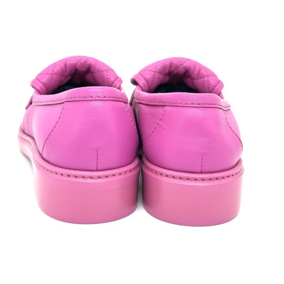 CHANEL 24C Leather Quilted Tab Turn Lock Turnlock CC Loafer Moccasin Flats - Picture 10 of 15
